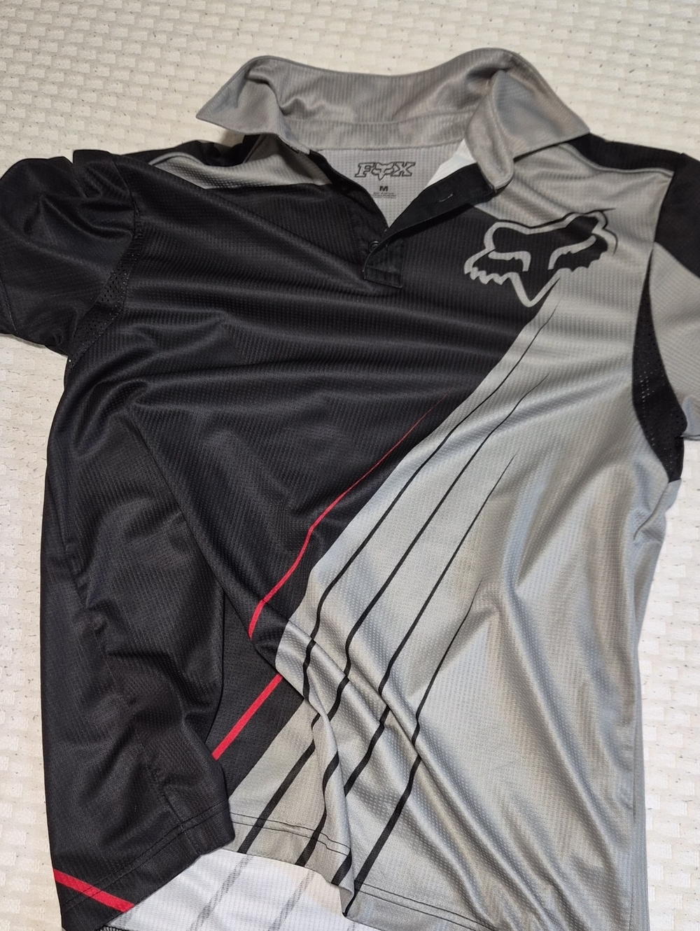 Fox Racing Men's Black & Gray MTB Jersey Size M